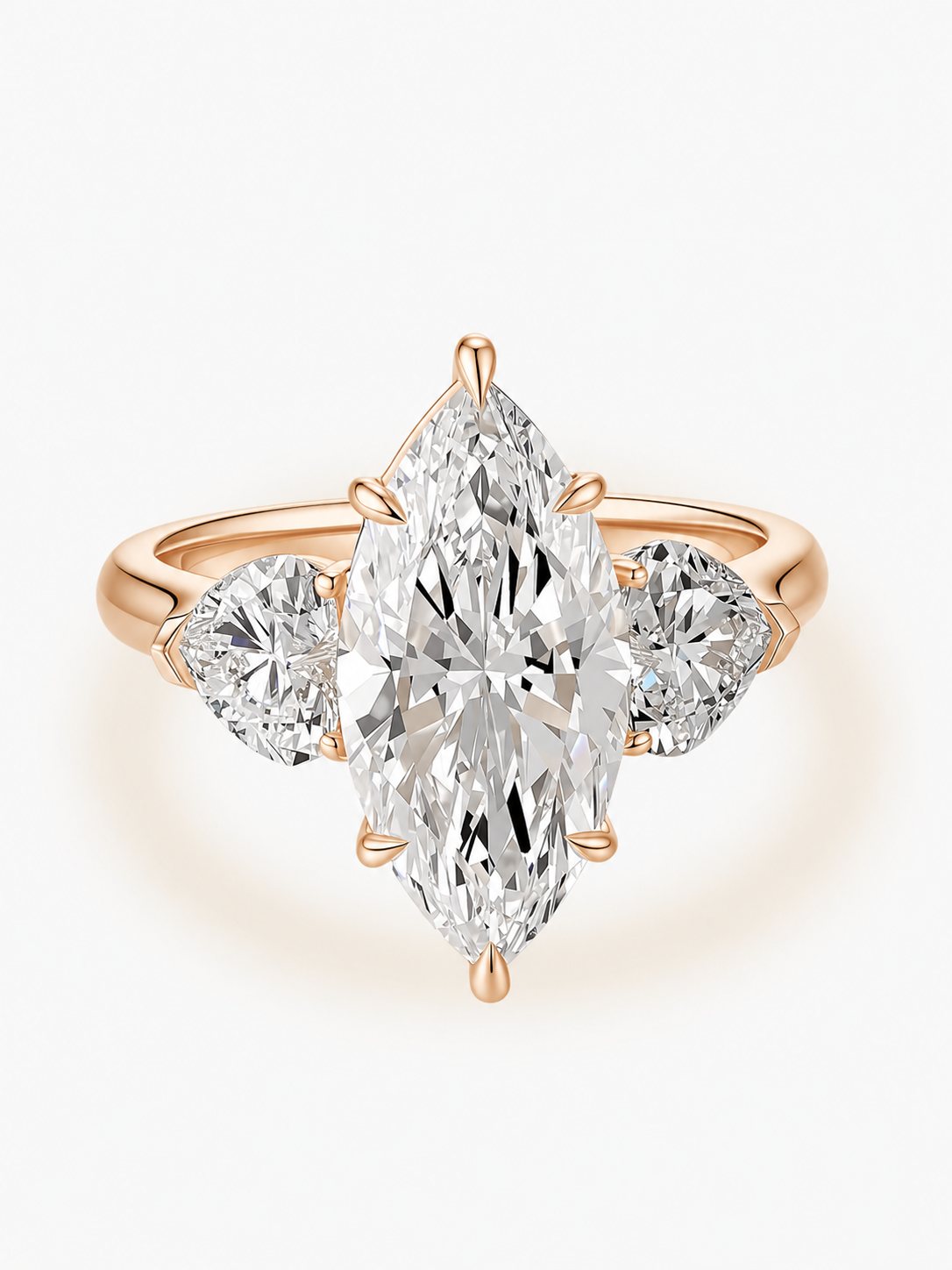 Marquise Grace Trio Lab-Grown Diamond Engagement Ring