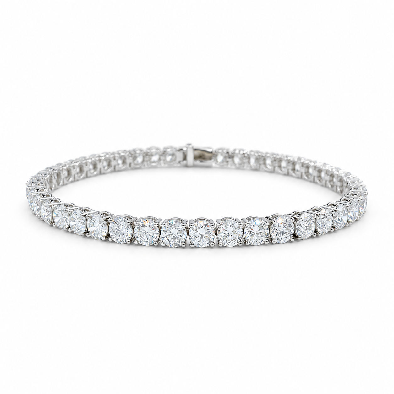 Classic Lab-Grown Diamond Tennis Bracelet, 0.5ct Each