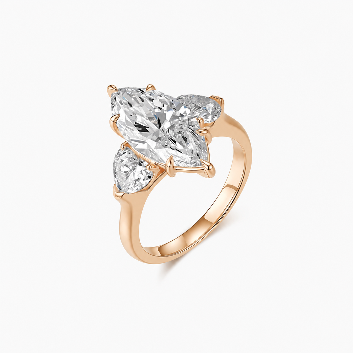 Marquise Grace Trio Lab-Grown Diamond Engagement Ring