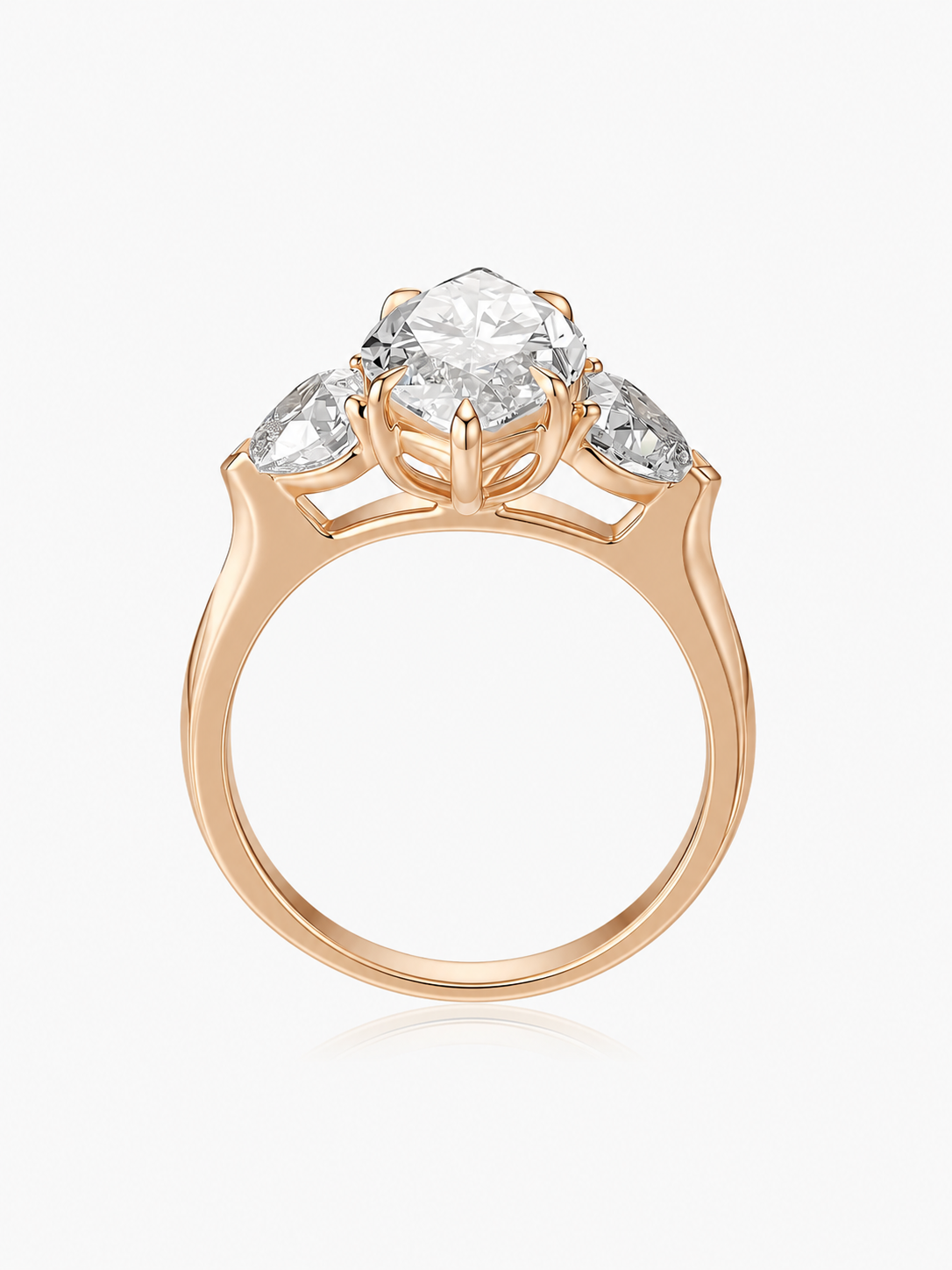 Marquise Grace Trio Lab-Grown Diamond Engagement Ring