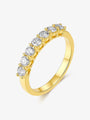Arc Light round lab-grown diamond band ring with round brilliant diamonds set in a clean row