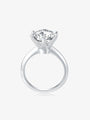 Side view of the Classic Six-Prong round lab-grown diamond engagement ring showing the elevated six-prong setting