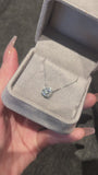 Video of the Classic Solitaire round lab-grown diamond pendant necklace in its jewelry box, featuring a round brilliant diamond in a four-prong setting